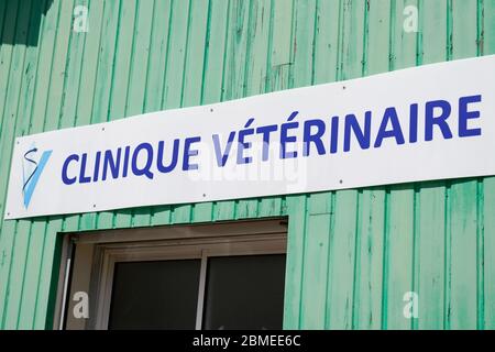 Bordeaux , Aquitaine / Frankreich - 03 15 2020 : Veterinär Arzt Veterinär Logo Schild Text auf Bürogebäude in Frankreich Stockfoto