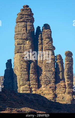 Wadi Disah. Tabuk Region, Saudi-Arabien. Stockfoto