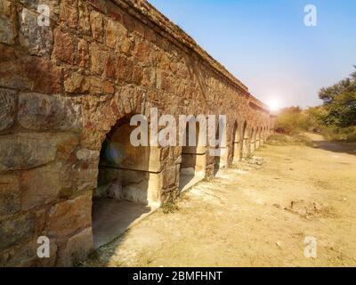 Tughlaqabad Fort Vintage Mogul Architektur Denkmal in delhi Stockfoto