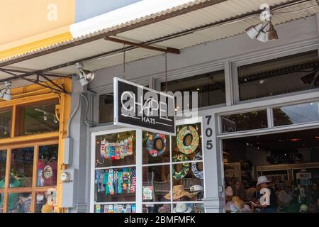 Boutiquen in Lahaina, Maui Stockfoto