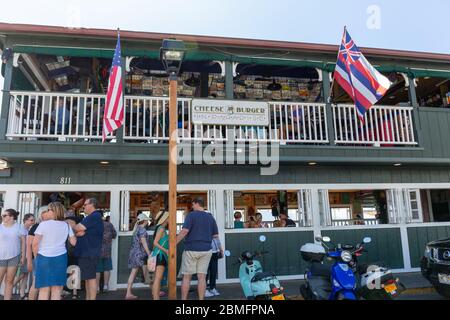 Cheese Burger im Paradies Stockfoto