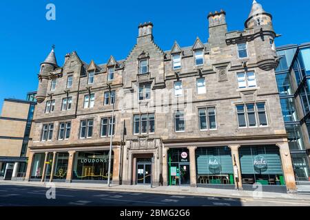 Ehemaliges Gebäude des ehemaligen Hauptquartiers der St Cuthbert's Co-operative Association Ltd (1904) auf Fountainbridge in Edinburgh, Schottland, Großbritannien Stockfoto