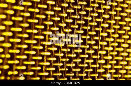 Eine wunderbare schöne gelbe und bunte Foto von Punkten und Linien als Illustration Tapete abstrakte Hintergrundkarten Design Dekoration Textur verwendet Stockfoto