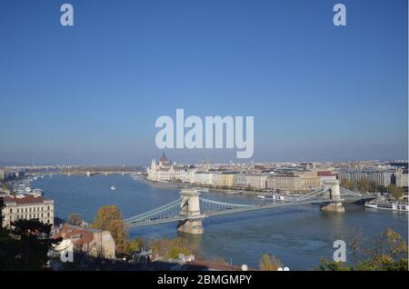 Budapest ist die Hauptstadt und bevölkerungsreichste Stadt Ungarns und eine der größten Städte in der Europäischen Union. Budapest ist ein Paradies für Entdecker Stockfoto