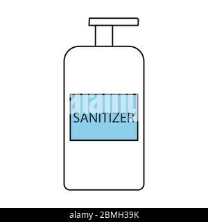 Vector Virenschutz-Kit. Medizinische Maske, Hand antiseptisch, Seife, antibakterielle Feuchttücher Stock Vektor