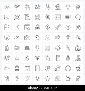 64 Universal Icons Pixel Perfect Symbole von Avatar, Avatar, Suche, Avatar, Megaphon Vektor Illustration Stock Vektor