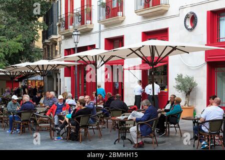 Placa de Cort, Palma de Mallorca, Mallorca, Balaeric Islands, Spanien, Europa Stockfoto