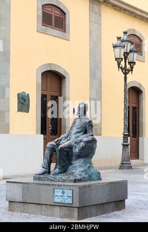 Statue des Angel Guimera Jorge auf der Plaza Isla de la Madera,Santa Cruz de Tenerife,Teneriffa,Kanarischen Inseln,Spanien,Europa Stockfoto