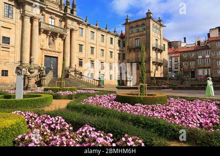 Mosteiro de San Martino Pinario in Old Town, Santiago De Compostela, Galicien, Spanien, Europa Stockfoto