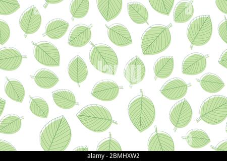 Grüne Blätter Hintergrund Stock Vektor