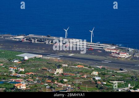 Flughafen von La Palma Stockfoto