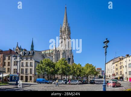 Place Saint-Epvre mit Blick auf Saint-Epvre Basilika Nancy, Lothringen, Meurthe-et-Moselle, Frankreich Stockfoto