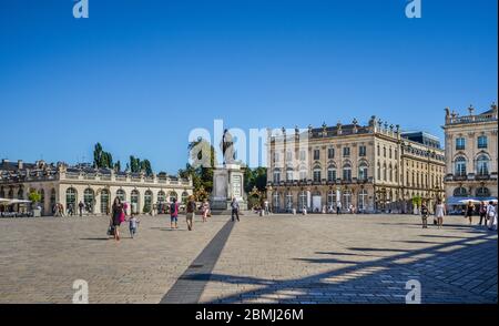 Place Stanislas, großer Platz aus dem 18. Jahrhundert im Zentrum von Nancy, Meurthe-et-Moselle, Lothringen, Frankreich Stockfoto