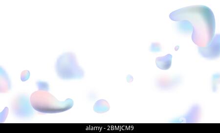 Abstrakt Flüssigkeit Flüssigkeit Gradient Formen Zusammensetzung Gradient Formen Zusammensetzung. Vektorgrafik Stock Vektor