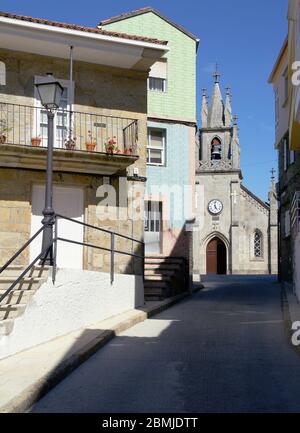 Iglesia de San Marcos. Corcubión. La Coruña. Galicien. España Stockfoto