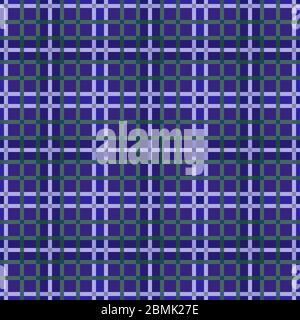 Gedämpftes Tartan schottischen Nahtloses Muster in violetten und grünen Farbtönen, Textur für Flanellhemd, Karomuster, Tischdecken, Kleidung, Bettwäsche, Decken und andere t Stock Vektor