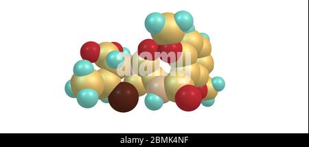 Meticillin ist ein Beta-Lactam-Antibiotikum mit schmalem Spektrum der Penicillin-Klasse. Es sollte nicht mit dem Antibiotikum Metacyclin verwechselt werden. 3d-Grafik Stockfoto