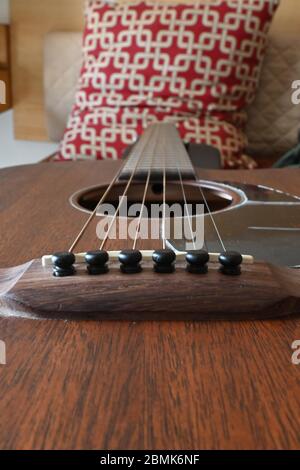 Martin Akustikgitarre Stockfoto