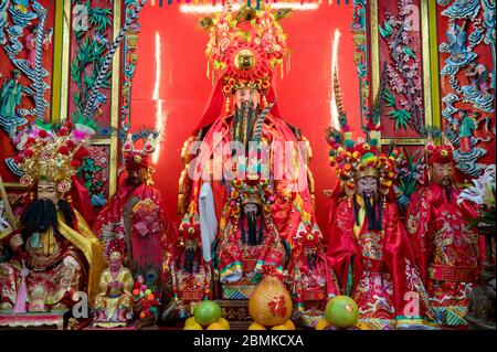 Yung Hau Tempel, Tai O Fischerdorf, Hong Kong Stockfoto