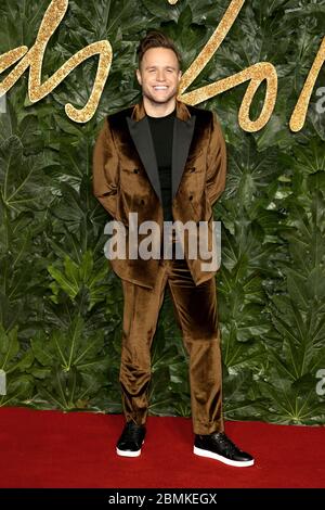 Olly Murs nimmt am 10. Dezember 2018 in London, Großbritannien, an den Fashion Awards 2018 in der Royal Albert Hall Teil. Stockfoto