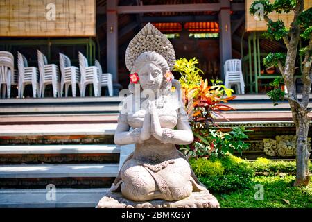 Pura Dalem Desa Pakraman Ubud, Bali, Indonesien. Stockfoto