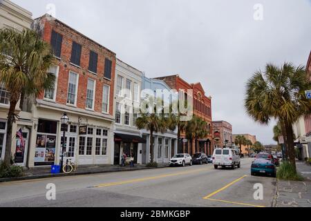 Charleston USA - 25 Februar 2015 - Downtown Charleston in South Carolina USA Stockfoto