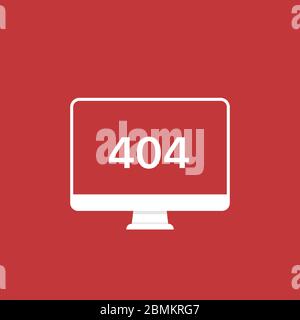 404 Fehlerdarstellung Stock Vektor