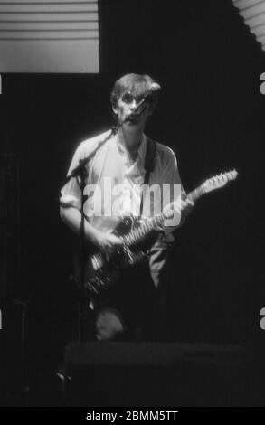 Troy Tate, The Teardrop Explodes, TX82 Tour, Newcastle City Hall, 2. Februar 1982 Stockfoto