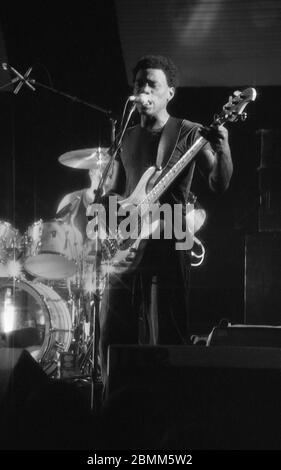 Ron Francois, The Teardrop Explodes, Newcastle City Hall, 2. Februar 1982 Stockfoto