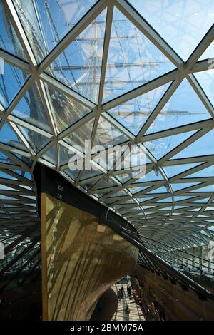 Die renovierte Cutty Sark in Greenwich, London Stockfoto