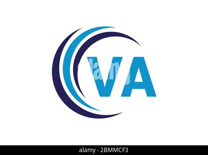 Initial Monogram Letter V A Logo Design Vektor-Vorlage. Grafisches Alphabet-Symbol für Corporate Business Identity Stock Vektor