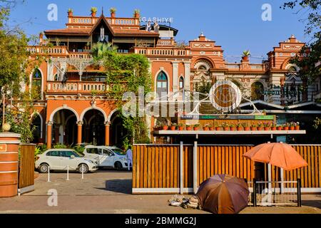 Indien, Gujarat, Ahmedabad, UNESCO-Weltkulturerbe Stadt, Haus MG Haus Stockfoto