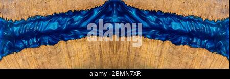 Gießharz Epoxidharz stabilisierende Ahornholz Hintergrundstruktur Stockfoto