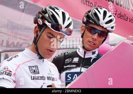 Richie Porte des Team Saxo Bank während der Tour d'Italie Amsterdam- Utlrecht (210 km) am 09. Mai 2010 in Amsterdam, Pays Bas - Foto Laurent Lairys / DPPI Stockfoto