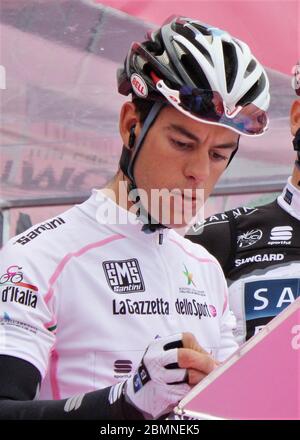 Richie Porte des Team Saxo Bank während der Tour d'Italie Amsterdam- Utlrecht (210 km) am 09. Mai 2010 in Amsterdam, Pays Bas - Foto Laurent Lairys / DPPI Stockfoto