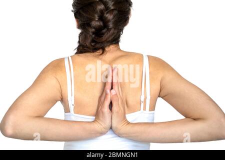 Frau mit Ehlers Danlos, einer genetischen Störung Bindegewebe. Stockfoto