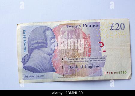 20 Pfund Note, £20 Stockfoto