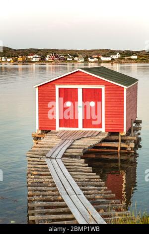 Das Fischerdorf Tilting, Fogo Island, Neufundland und Labrador, Kanada Stockfoto