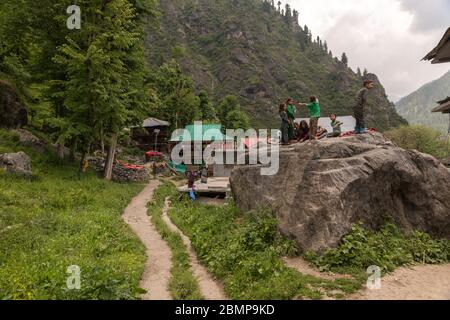 Malana Village, People Lifestyle, Himachal Pradesh, Indien Stockfoto