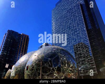 Bezaubernde Aussicht auf Seattle, Washington Stockfoto