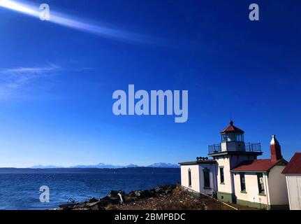 Bezaubernde Aussicht auf Seattle, Washington Stockfoto
