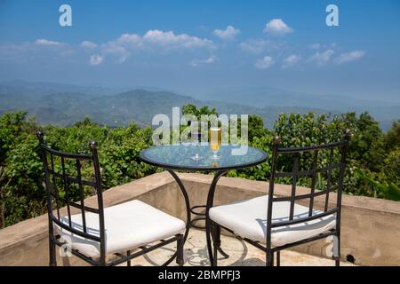 Clouds Mountain Lodge in Uganda Stockfoto