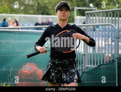 Elina Svitolina aus der Ukraine wärmt sich für ihr erstes Rundenspiel beim Nature Valley Classic WTA Premier Tennisturnier 2019 auf. Stockfoto