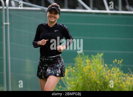 Elina Svitolina aus der Ukraine wärmt sich für ihr erstes Rundenspiel beim Nature Valley Classic WTA Premier Tennisturnier 2019 auf. Stockfoto