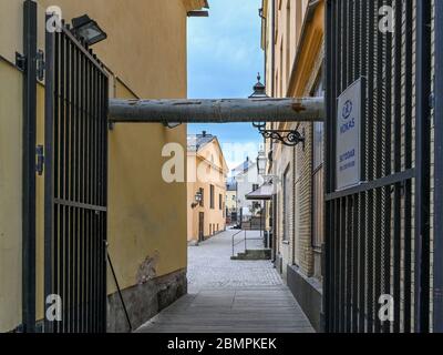 Knappingsborg-Block in Norrkoping. Norrkoping ist eine historische Industriestadt in Schweden. Stockfoto