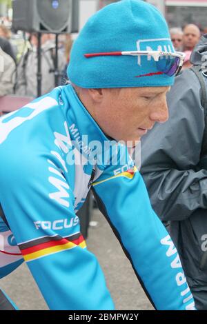 Fabian Wegmann vom Team Milram während der Tour d'Italie Amsterdam – Middelbourg (224 km) am 10. Mai 2010 in Amsterdam, Pays Bas - Foto Laurent Lairys / DPPI Stockfoto