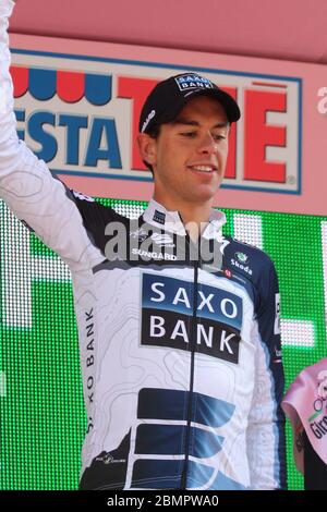 Richie Porte der Saxo Bank während der Tour d'Italie Amsterdam – Middelbourg (224 km) am 10. Mai 2010 in Amsterdam, Pays Bas - Foto Laurent Lairys / DPPI Stockfoto