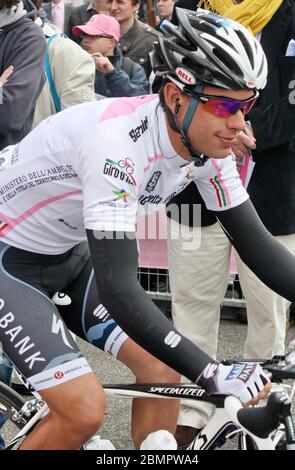 Richie Porte der Saxo Bank während der Tour d'Italie Amsterdam – Middelbourg (224 km) am 10. Mai 2010 in Amsterdam, Pays Bas - Foto Laurent Lairys / DPPI Stockfoto