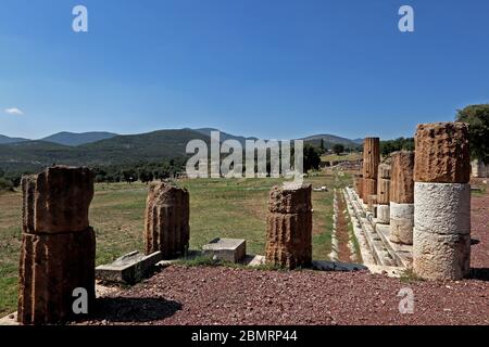 Das Antike Messini, Griechenland Stockfoto