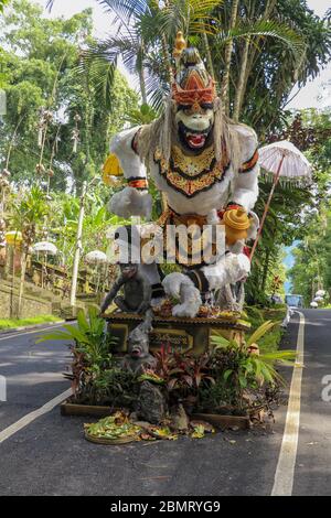 Statue von Hanuman, Hindu gott und göttlicher Affe - vanara companio Stockfoto